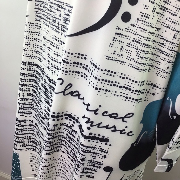 AZALEA | Music All Over Graphic Print Tunic - Picture 9 of 11